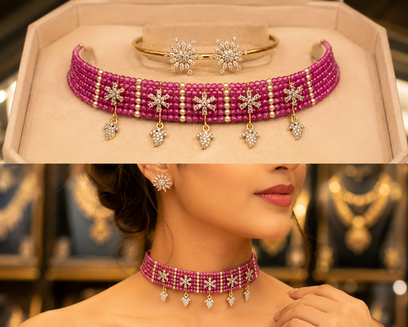 Fancy Beads Choker