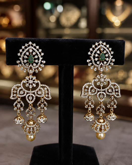 Diamond Finish Earrings