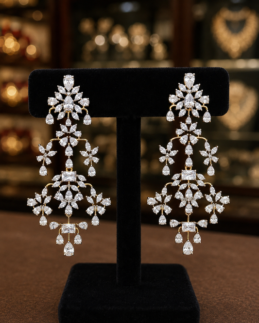 Diamond Finish Earrings