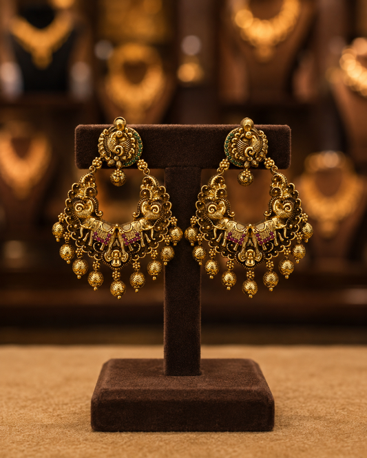 Antique Finish Earrings