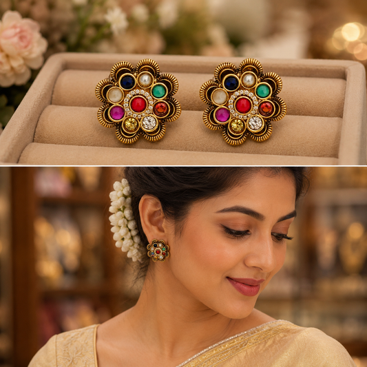 Navaratna Studs