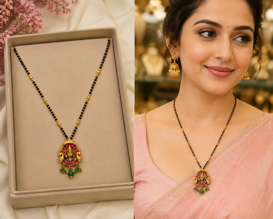 Kundan Black Bead