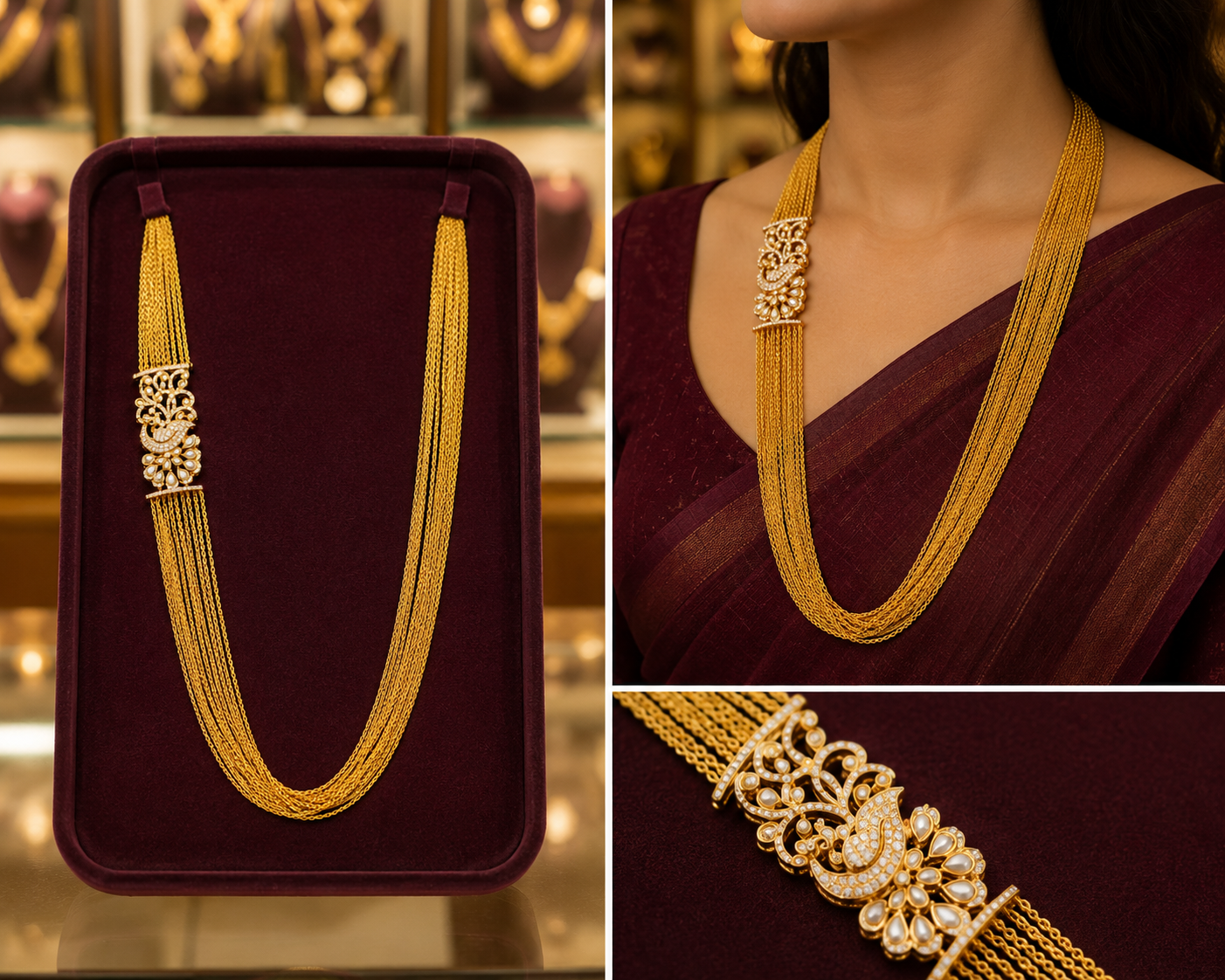 Antique Finish Chandraharam