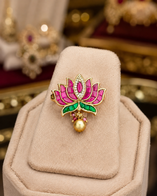 Kundan Finger Ring
