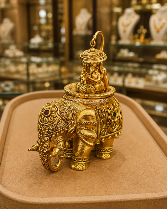 Antique Finish Kumkum Bharani