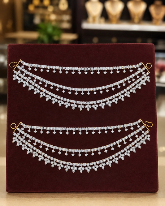 Diamond Finish Ear Accessories