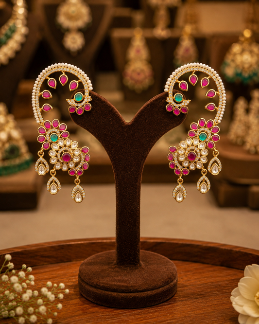 Kundan Ear Cuffs