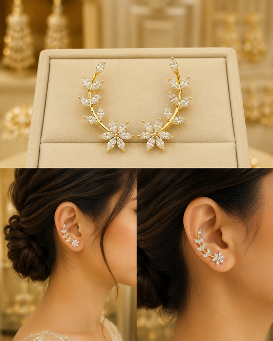 Gold Finish Ear Cuffs