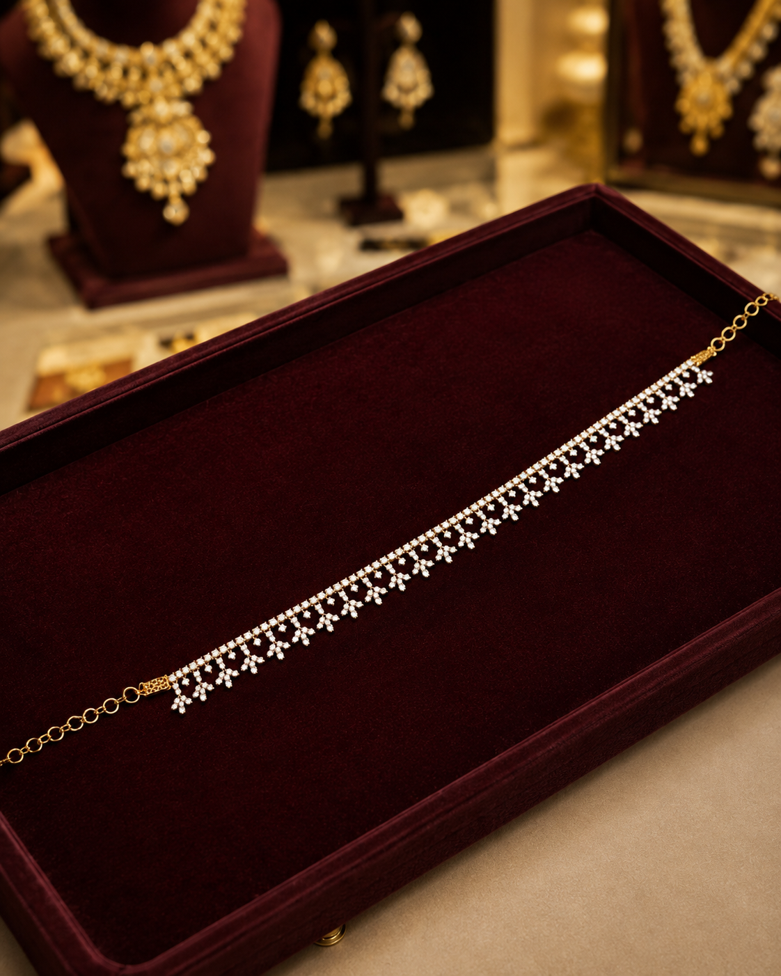 Diamond Finish Hip Chain