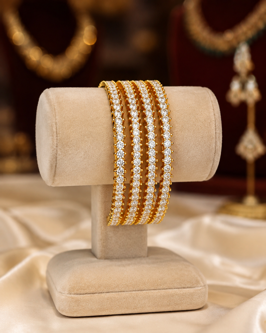 Gold  Finish Bangles