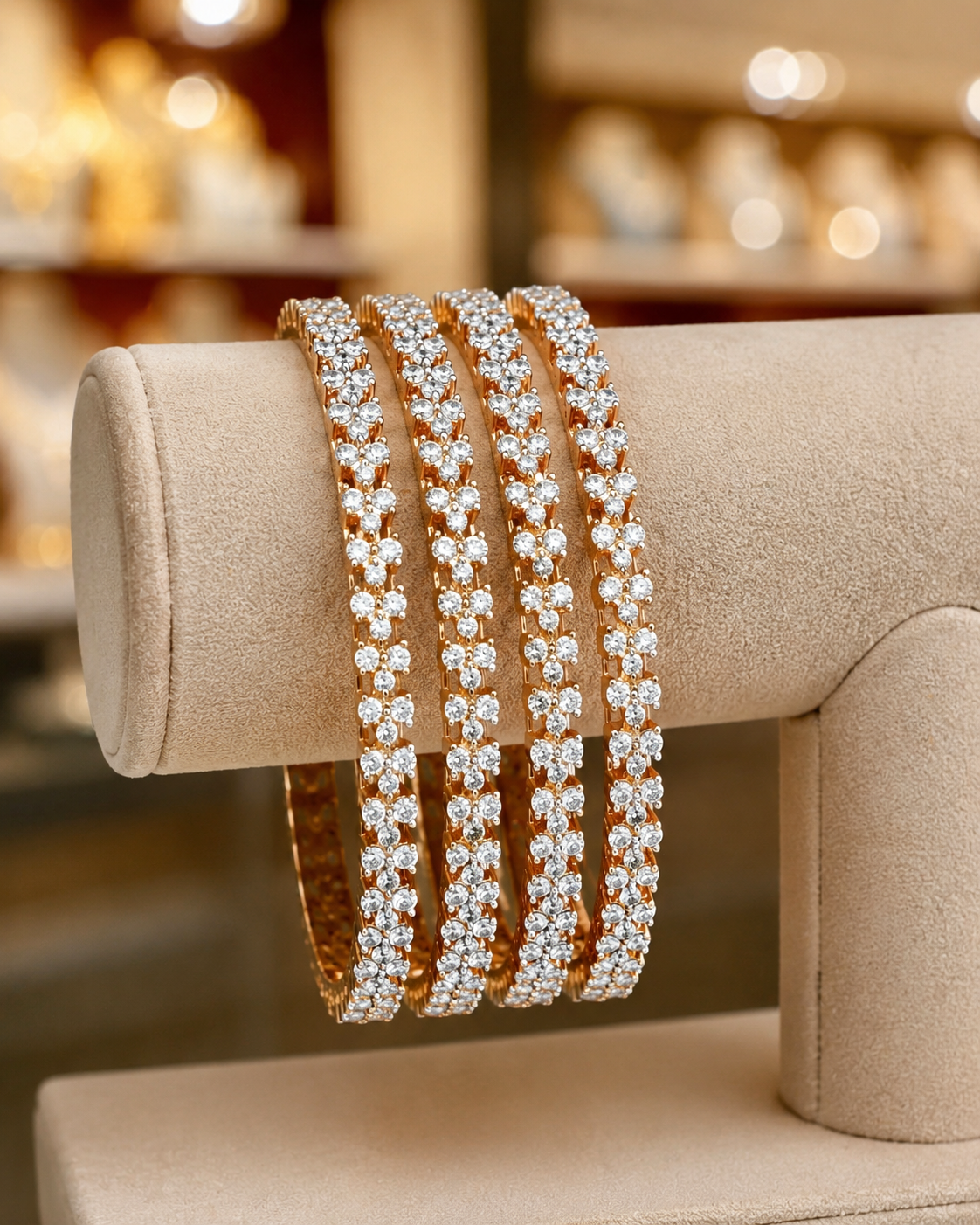 Diamond Finish Bangles