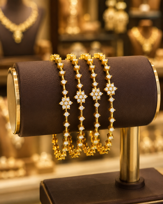 Gold Finish Bangles