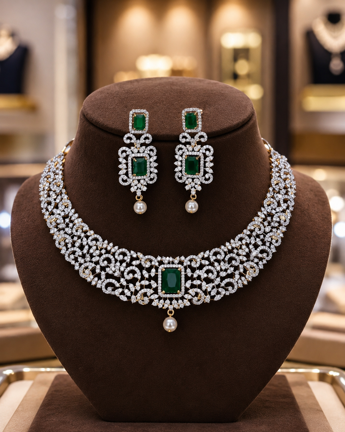 Diamond Finish Neckset