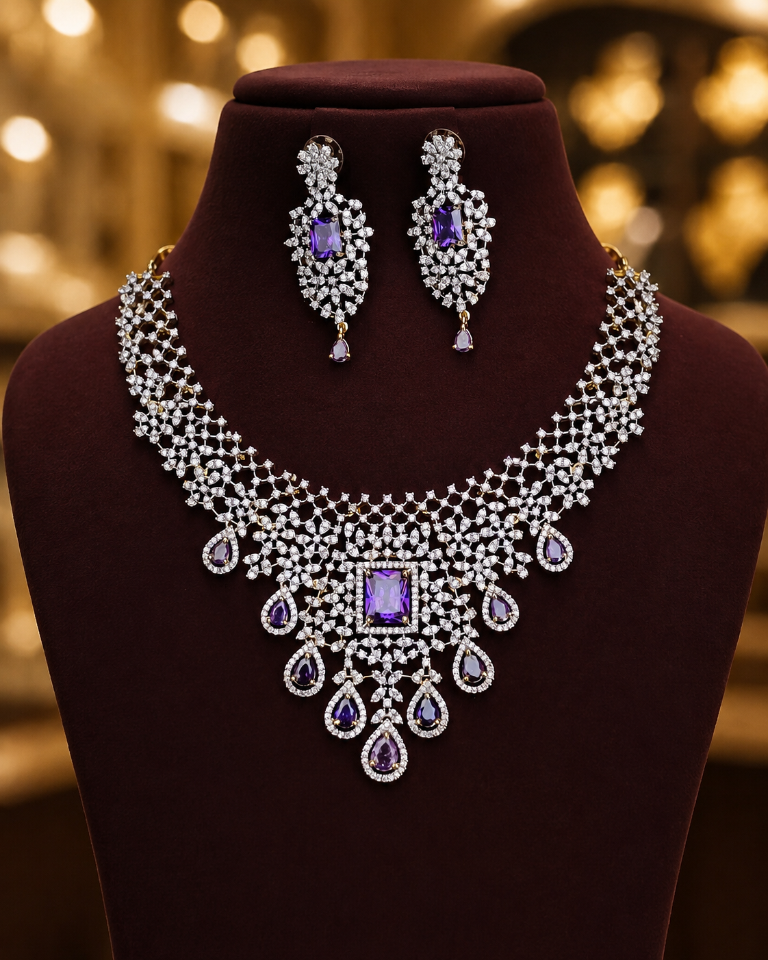 Diamond Finish Neckset