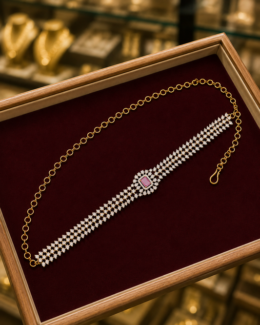 Diamond Finish Hip chain