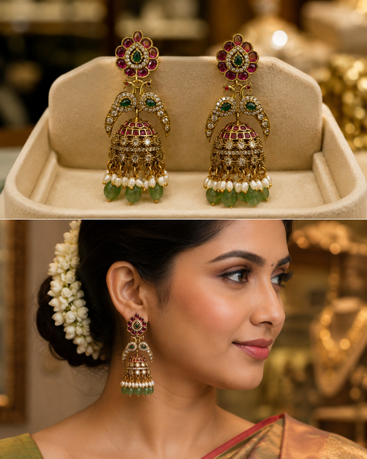 Victorian Finish Jhumkas