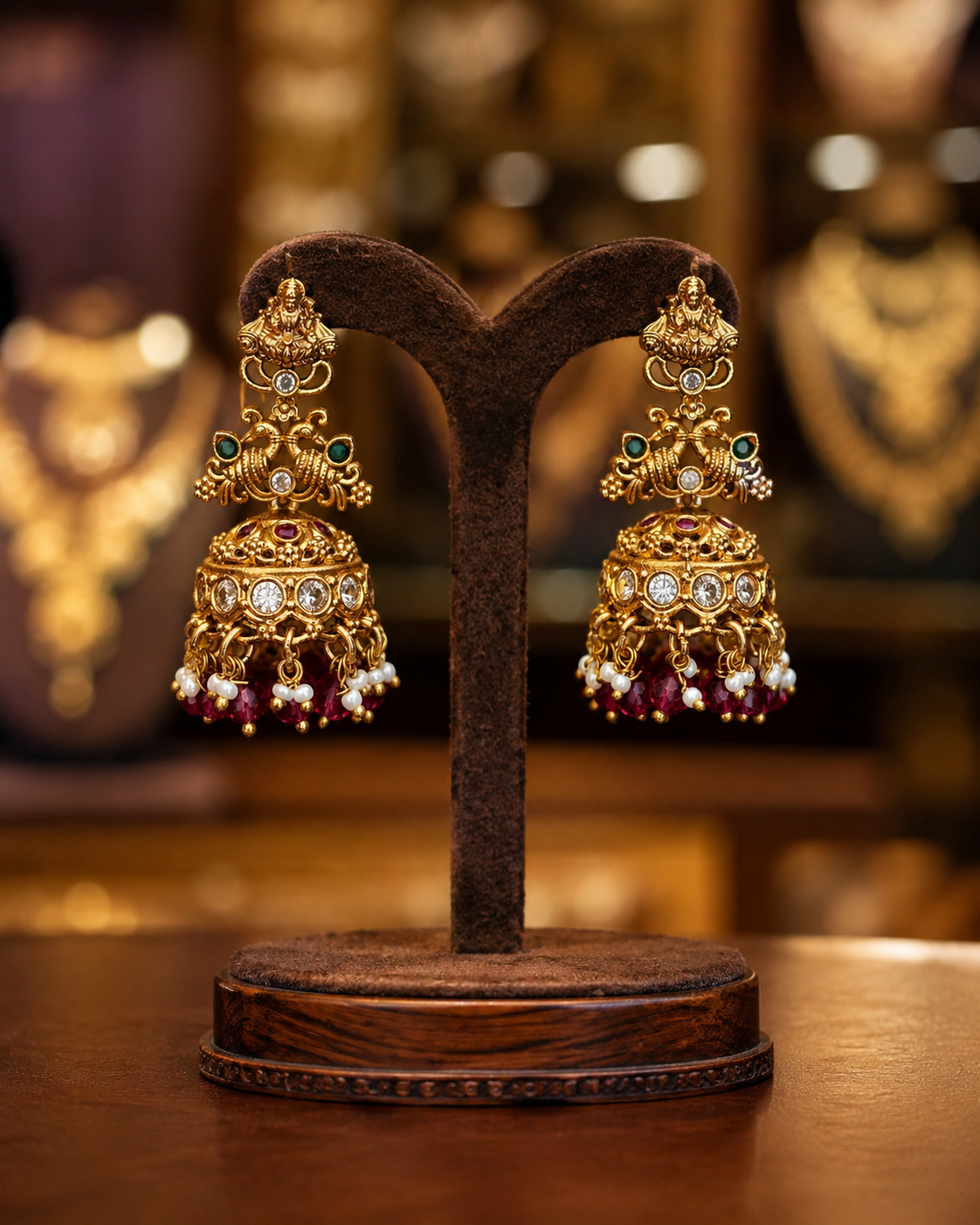 Antique Finish Jhumkas