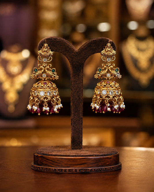 Antique Finish Jhumkas