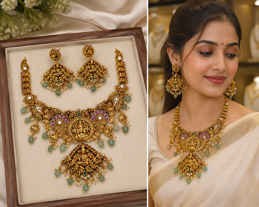 Antique Gold Finish Neckset