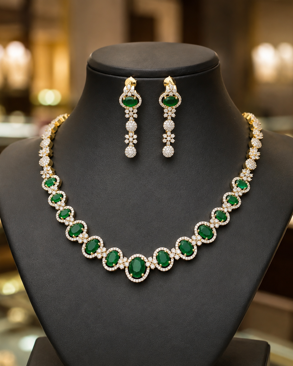 Diamond Finish Neckset