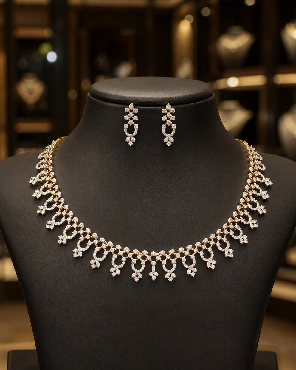 Diamond Finish Neckset