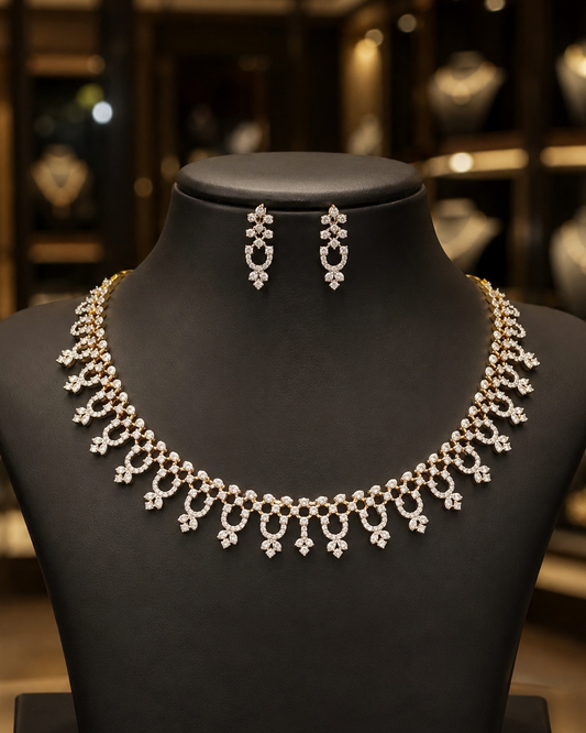 Diamond Finish Neckset