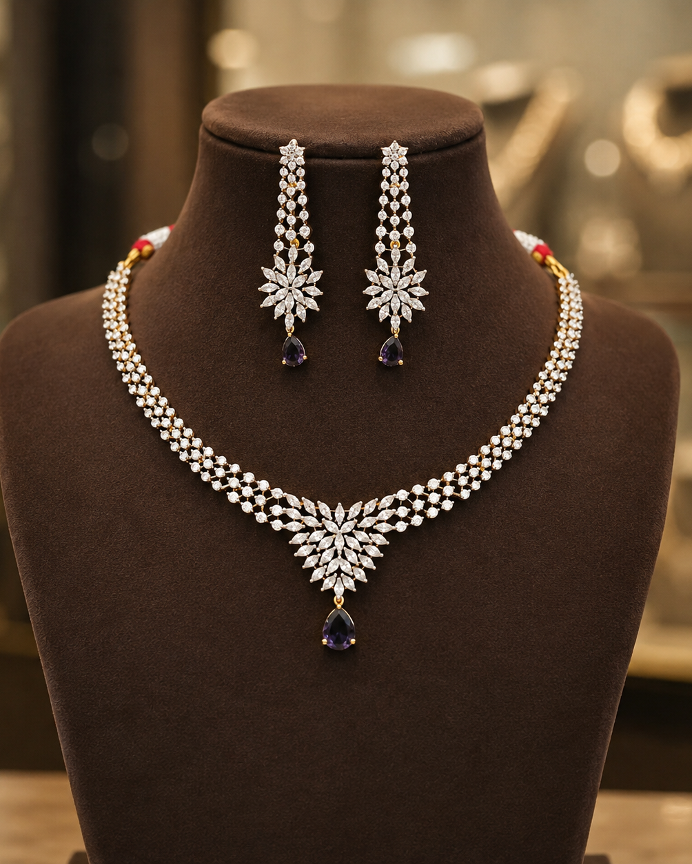 Diamond Finish Neckset