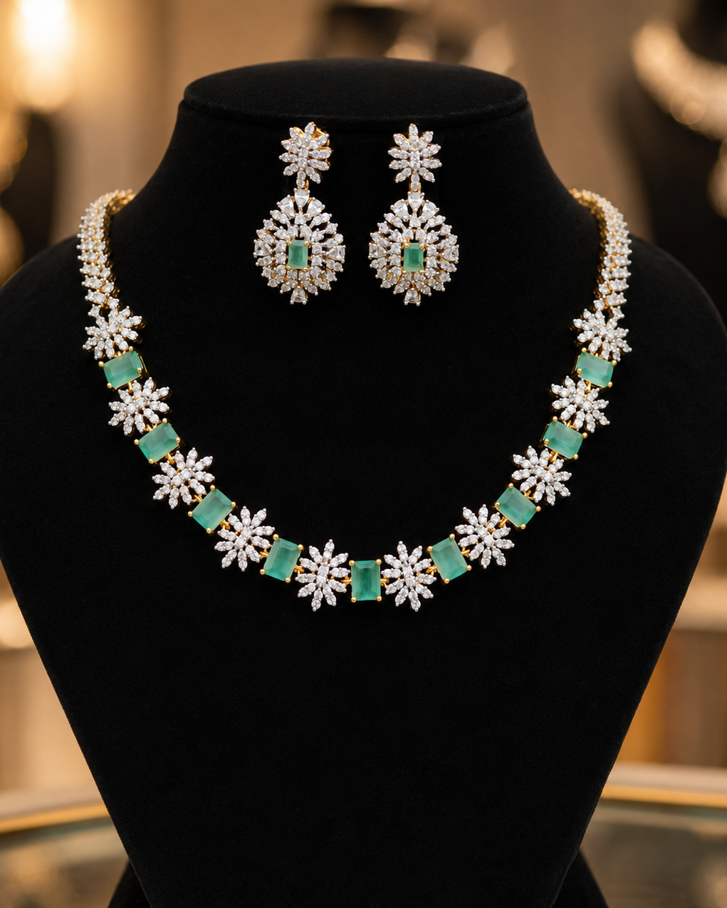 Diamond Finish Neckset