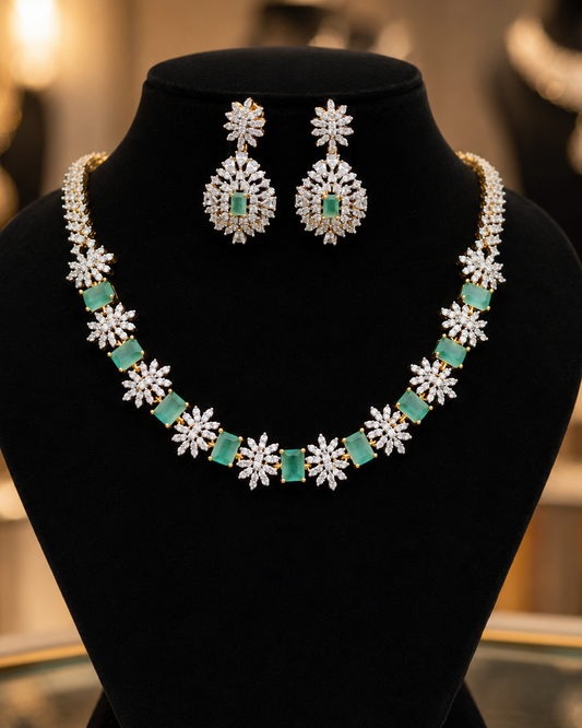 Diamond Finish Neckset