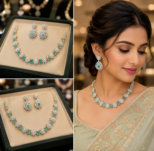 Diamond Finish Neckset