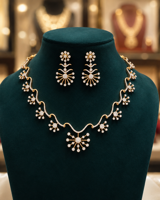 Diamond Finish Neckset