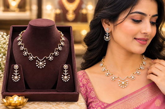 Diamond Finish Neckset