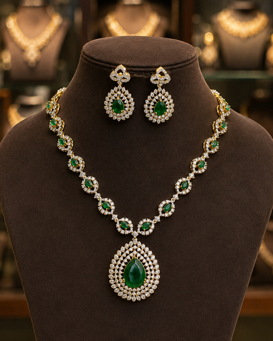 Diamond Finish Neckset