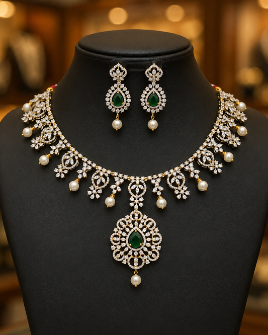 Diamond Finish Neckset