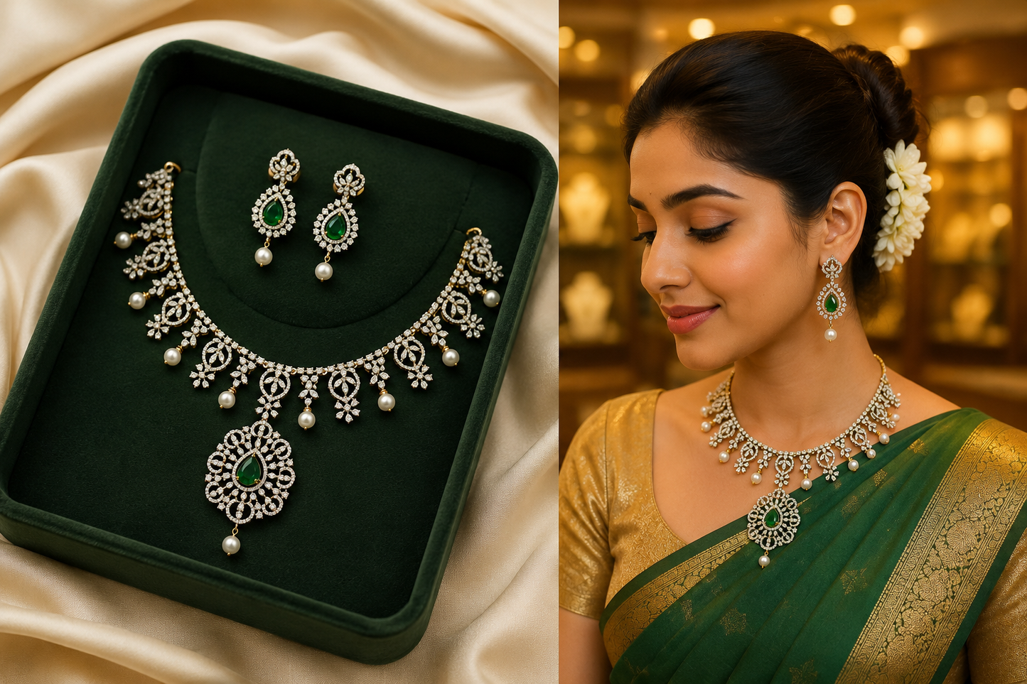 Diamond Finish Neckset