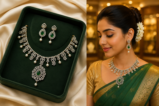 Diamond Finish Neckset
