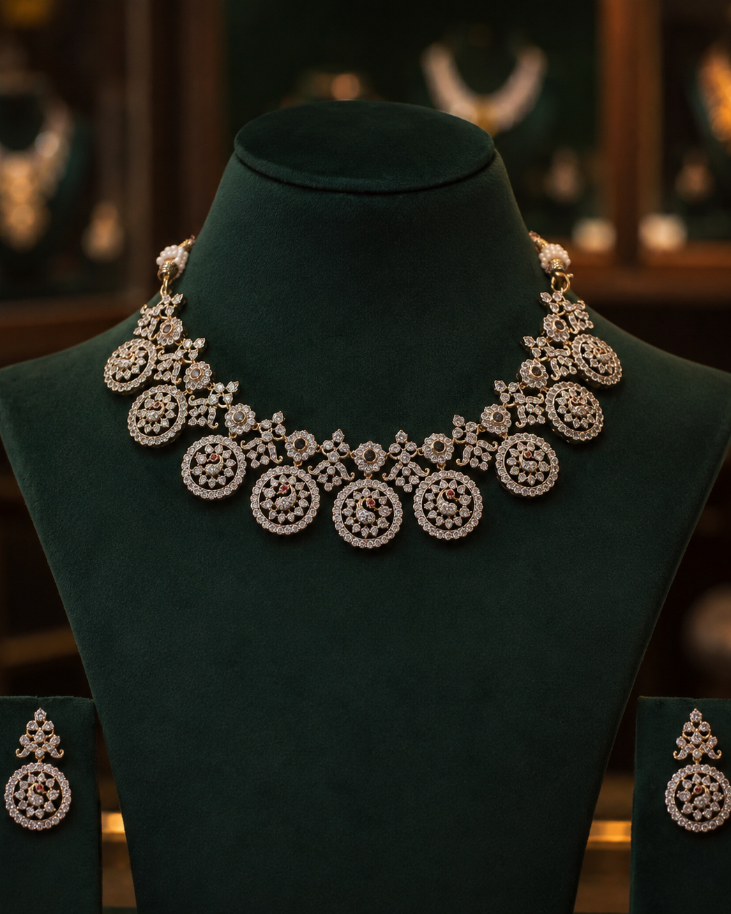 Diamond Finish Neckset