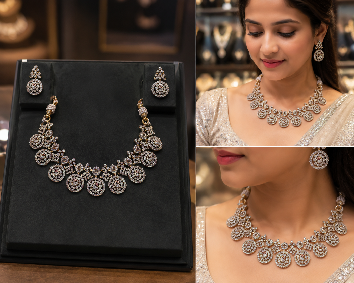 Diamond Finish Neckset
