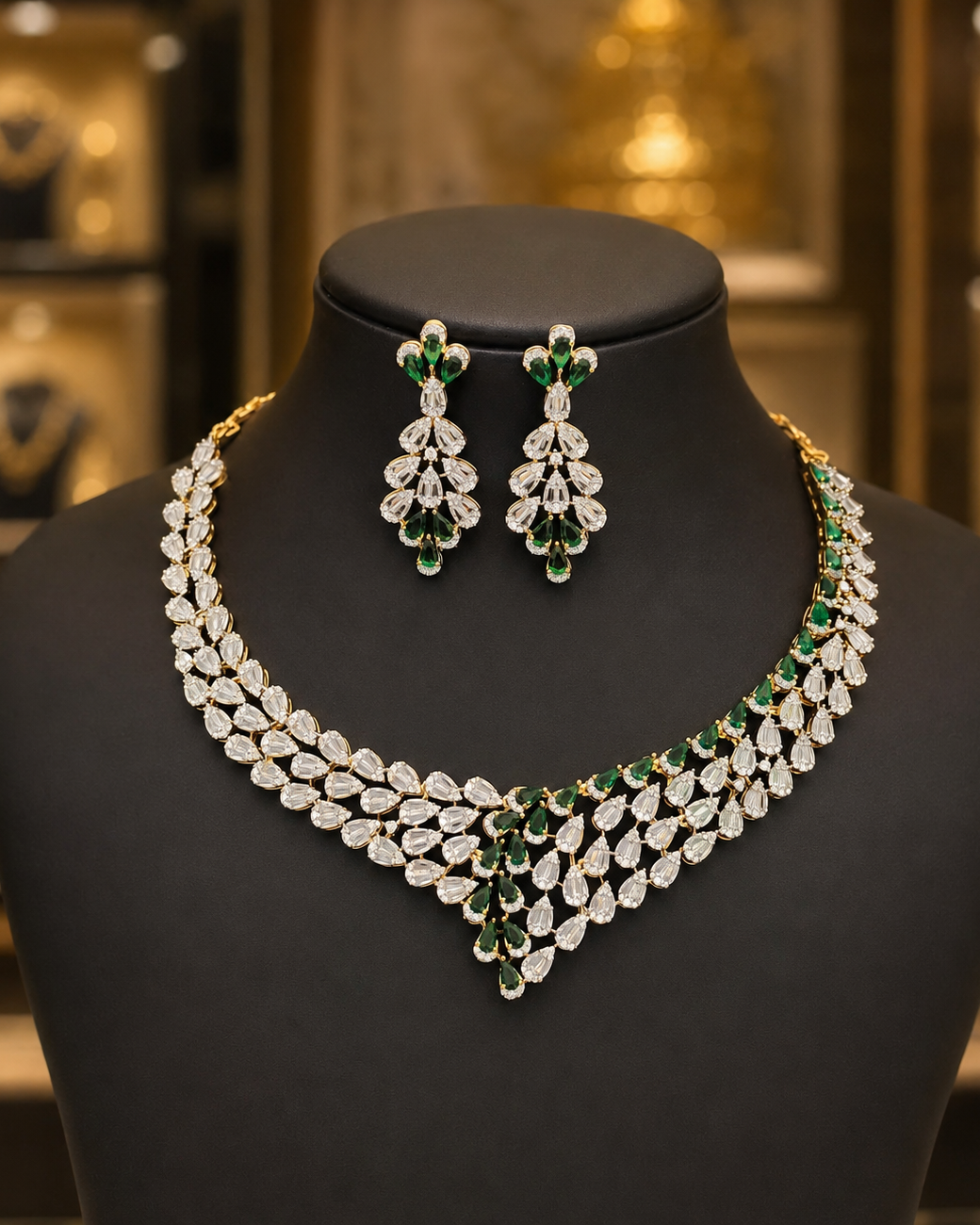 Diamond Finish Neckset