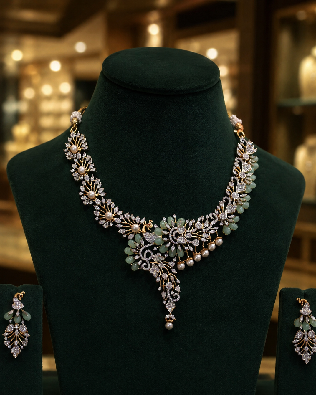 Diamond Finish Neckset