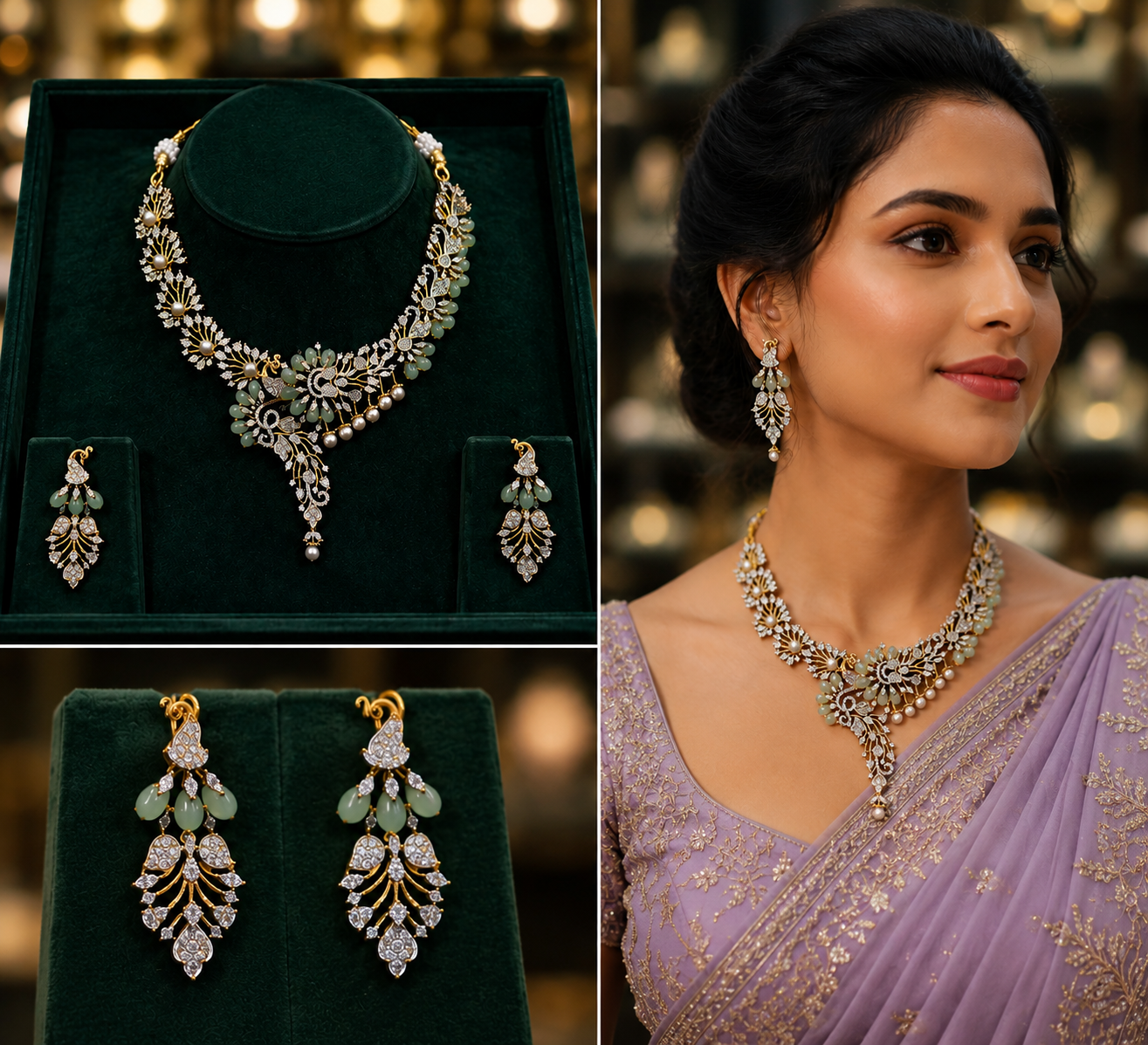 Diamond Finish Neckset