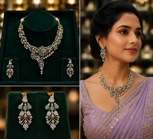 Diamond Finish Neckset