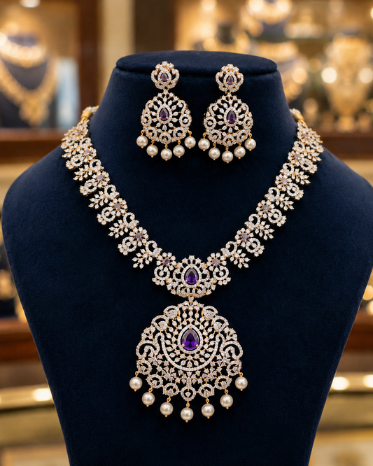 Diamond Finish Neckset
