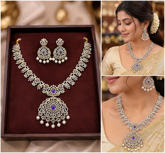 Diamond Finish Neckset