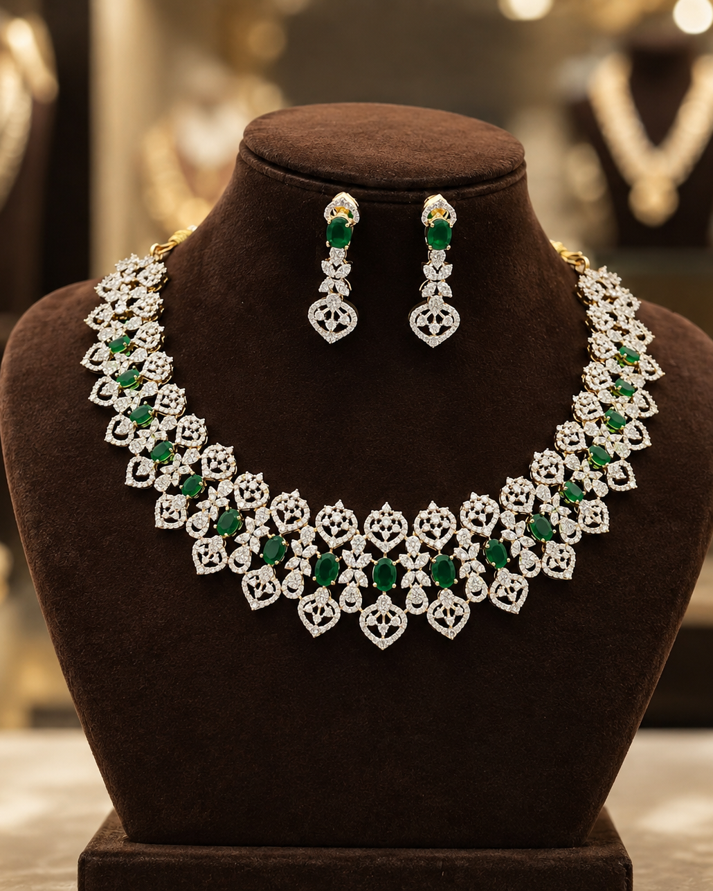 Diamond Finish Neckset
