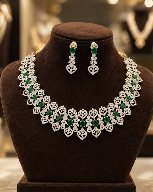 Diamond Finish Neckset