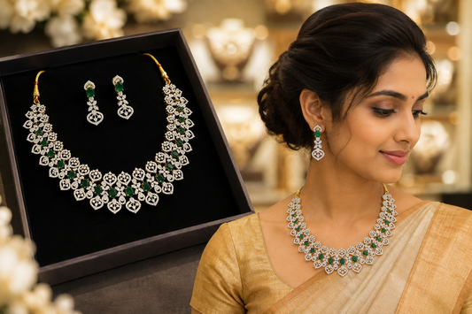 Diamond Finish Neckset