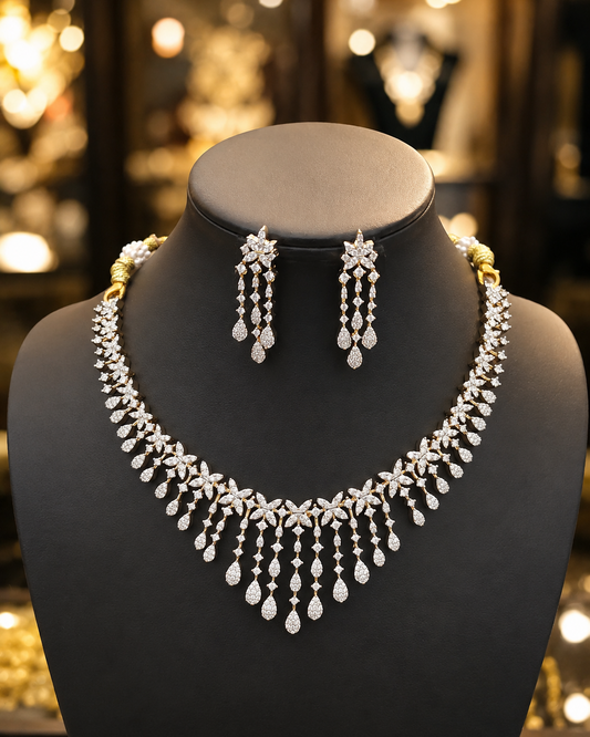 Diamond Finish Neckset