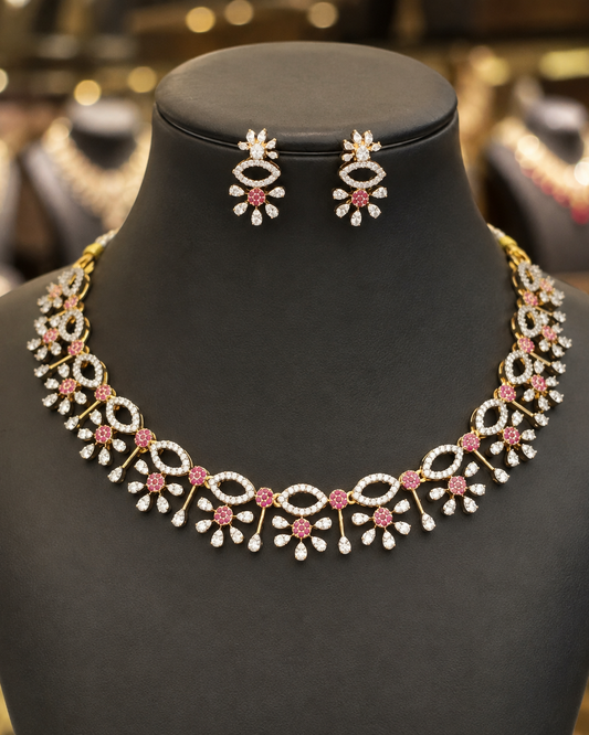 Diamond Finish Neckset
