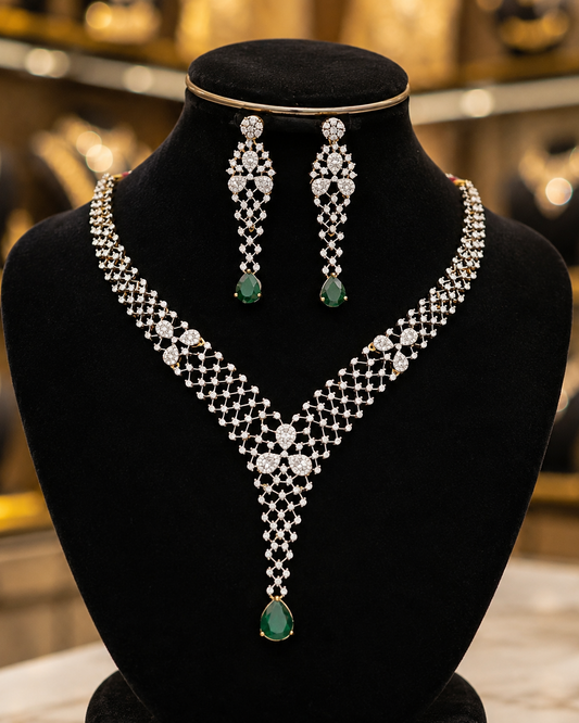 Diamond Finish Neckset